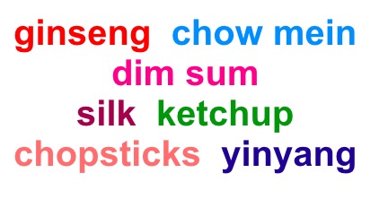 English words borrowed from Chinese