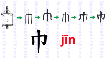 Component 巾 a piece of cloth