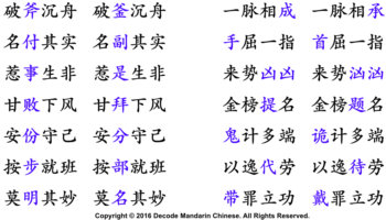 Frequently misused homophones in Chinese set phrases