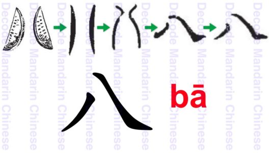 八 to halve